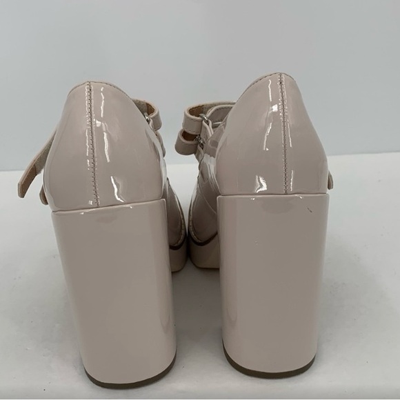 Steve Madden Mary Jane Twice Platform Pump Heels Ivory - Picture 5 of 6